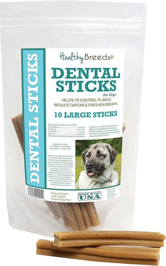 Healthy Breeds Anatolian Shepherd Dog Dental Sticks Large 10 Count