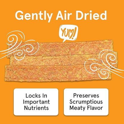 Real Meat Venison & Chicken Jerky Dog Treats - 8 Air-Dried Strips of Jerky Treats for Dogs - Grain-Free Jerky Treats Dog Snacks Made up of 95% Human-Grade, All-Natural, & Free-Range Chicken & Venison