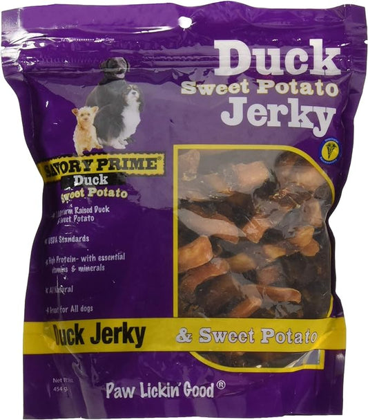 Savory Prime Natural Jerky Treats Sweet Potato & Duck, 1ea/16 oz