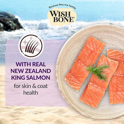 Wishbone Ocean New Zealand King Salmon Dry Dog Food, Gluten-Free, Grain-Free Recipe for Overall Pet Health - 4 lb