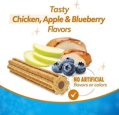 Dentalife Purina Plus Immune Support Chicken, Apple and Blueberry Flavor Large Dog Dental Chews, MP - 19 ct. Pouch