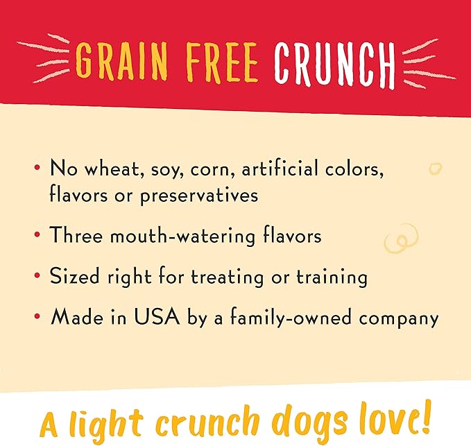 Charlee Bear Grain-Free Bear Crunch Chicken, Pumpkin & Apple Flavor - Net Wt 8 oz.