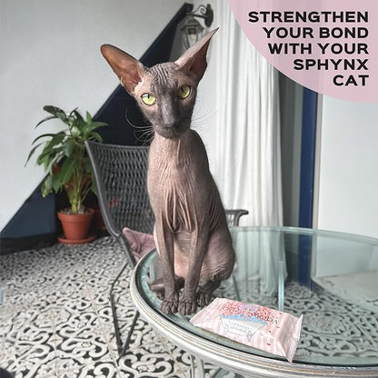 Wet wipes with Panthenol for sphynx cat for everyday use (1Pack/15Count)
