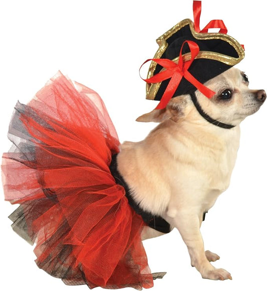 Rubie's Pet Tutu, Red and Black, Medium/Large