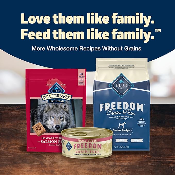Blue Buffalo Freedom Grain-Free Small Breed Wet Dog Food, Supports High Energy Needs, Made in the USA With Natural Ingredients, Chicken, 5.5-oz Cans ( 24 Count)