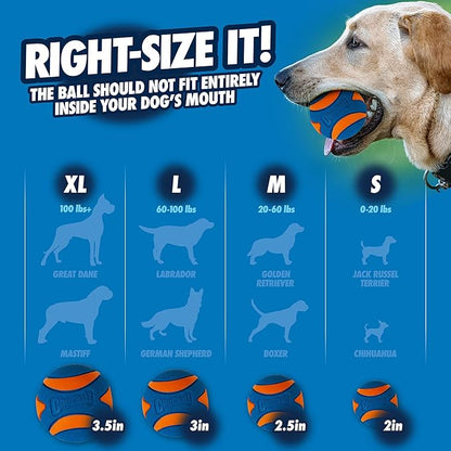 Chuckit! Ultra Squeaker Dog Ball, Fetch Toy, Medium, 1 Pack