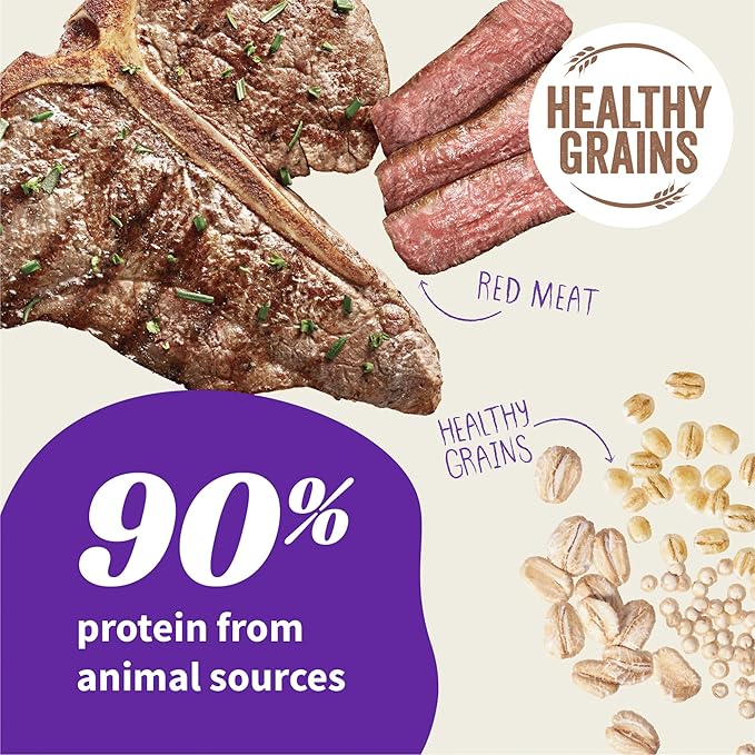 HALO Elevate Dry Dog Food, Healthy Grains Red Meat Recipe, 3.5lb