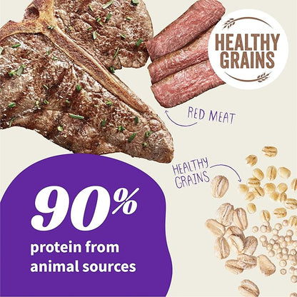 HALO Elevate Dry Dog Food, Healthy Grains Red Meat Recipe, 3.5lb