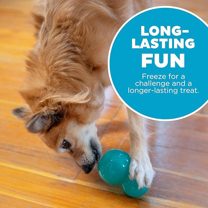 Outward Hound Double-Tuff Interactive Treat Stuffer Dog Chew Toy, Durable Dog Toy, Medium, Blue