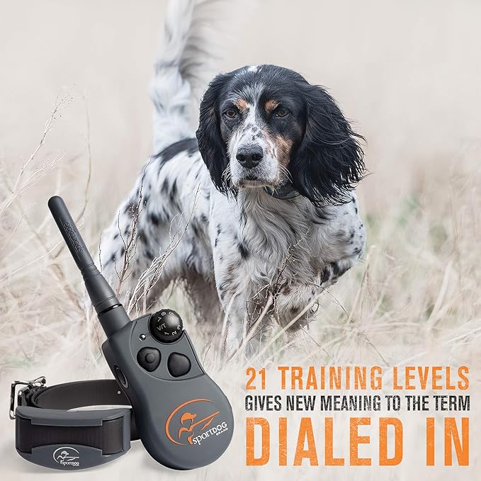 SportDOG Brand SportHunter 825X Shock Collar - 1/2 Mile Range - Dog Training Collar with Shock, Vibrate, and Tone, Rechargeable Remote Trainer