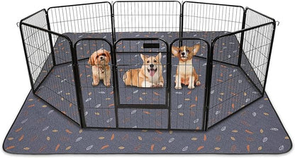 Washable Pee Pads for Dogs 72"x72", Extra Large Reusable Puppy Pads Pet Training Pads for Dog Playpen, Waterproof Pee Pads for Puppy Playpen, Whelping Pad, Dog Playpen Indoor - Deep Grey