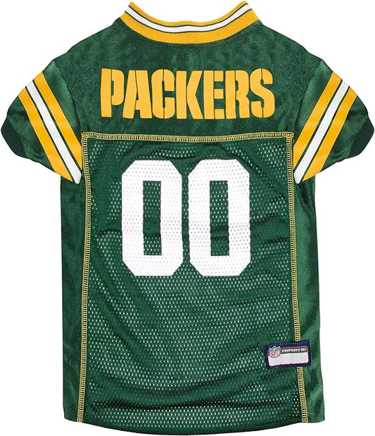 NFL Green Bay Packers Dog Jersey, Size: XX-Large. Best Football Jersey Costume for Dogs & Cats. Licensed Jersey Shirt