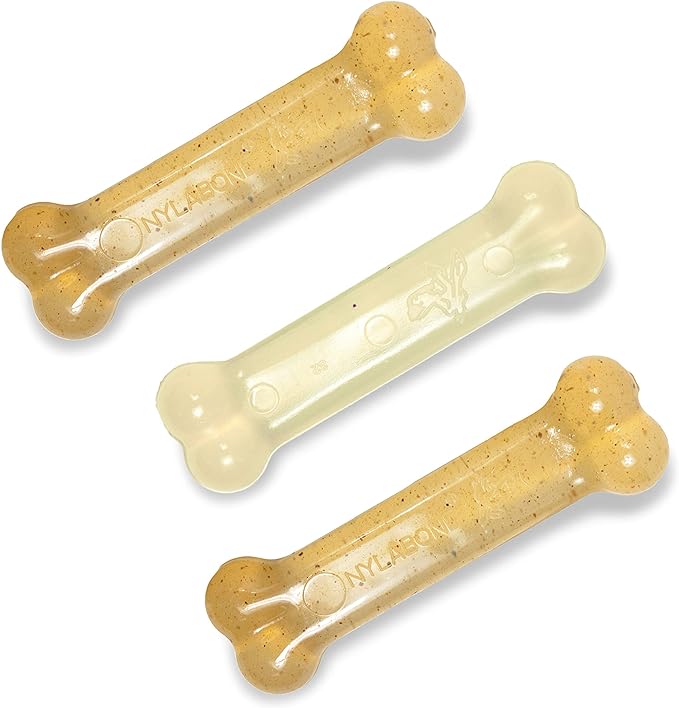 Nylabone FlexiChew Moderate Dog Toys Triple Pack Chicken & Original Small/Regular (3 Count)