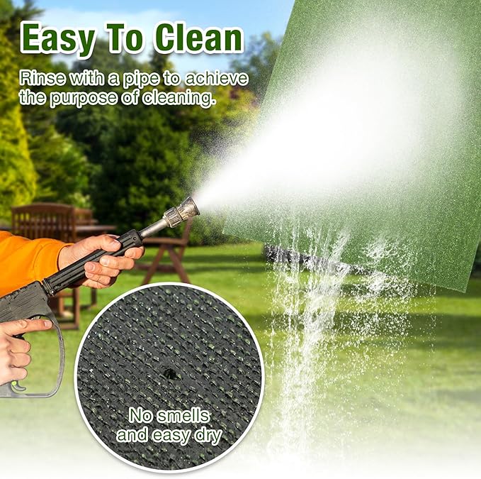 Extra Large Dog Grass Rug, 6FTx6FT Outdoor Fake Turf Pee Pad for Dogs Potty Training, Playpen Whelping Grass Floor Mat