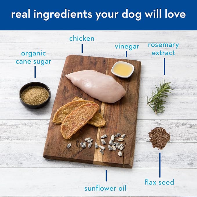Spot Farms All Natural Human Grade Dog Treats, Chicken Jerky With Flaxseed And Vitamin E, 12.5 Ounce