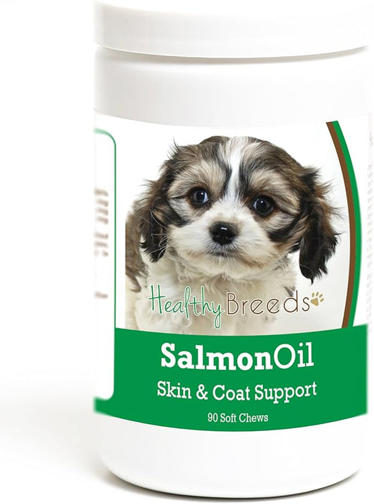 Healthy Breeds Cavachon Salmon Oil Soft Chews 90 Count
