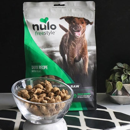 Nulo Freestyle Freeze-Dried Raw, Ultra-Rich Grain-Free Dry Dog Food for All Breeds and Life Stages with BC30 Probiotic for Digestive and Immune Health 5 Ounce (Pack of 1)