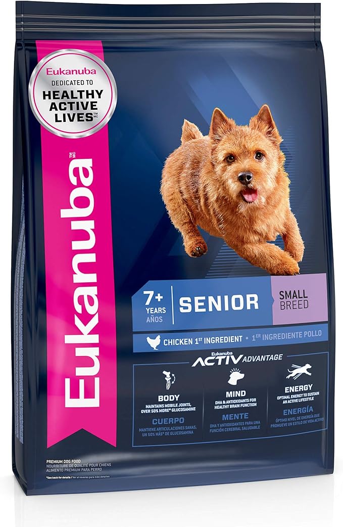 Eukanuba Senior Small Breed Dry Dog Food, 4.5 lb. Bag