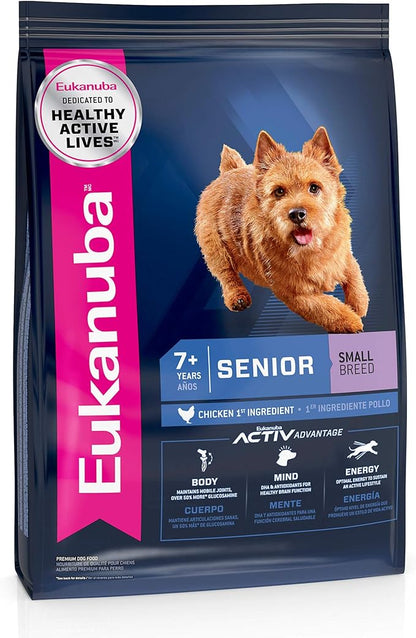 Eukanuba Senior Small Breed Dry Dog Food, 4.5 lb. Bag