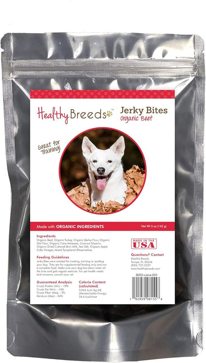 Healthy Breeds Canaan Dog Jerky Bites Beef Recipe Dog Treats 5 oz