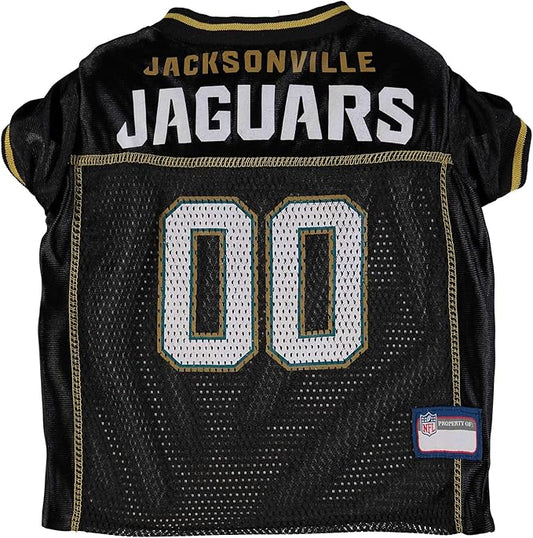NFL Jacksonville Jaguars Dog Jersey, Size: Medium. Best Football Jersey Costume for Dogs & Cats. Licensed Jersey Shirt