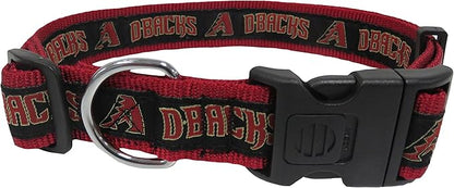 MLB Arizona Diamondbacks Licensed PET COLLAR- Heavy-Duty, Strong, and Durable Dog Collar. Available in 29 Baseball Teams and 4 Sizes