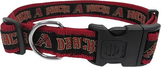 MLB Arizona Diamondbacks Licensed PET COLLAR- Heavy-Duty, Strong, and Durable Dog Collar. Available in 29 Baseball Teams and 4 Sizes