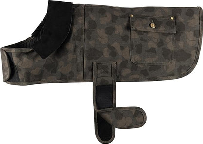 Carhartt Firm Duck Insulated Dog Chore Coat, Duck Camo Tarmac, Small