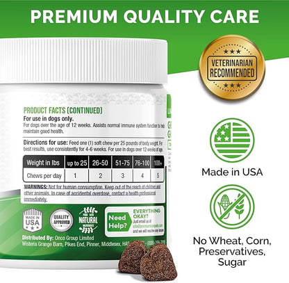 Premium Care Cranberry Bladder Chews - Dog Supplements for Urinary Tract (UT) Health, Bladder and Kidney Support - Cranberry Chewables with Vitamins for Better Bladder Control for Dogs - 120 Chews