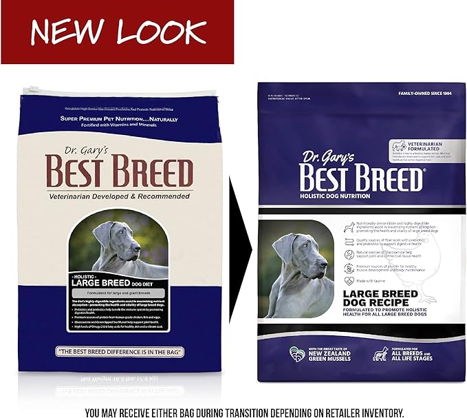 Best Breed Large Breed Dog Diet Made in USA [Natural Dry Dog Food] - 4lbs.