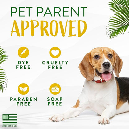 TropiClean Hypoallergenic Dog Wipes for Paws and Butt | Fragrance Free Dog Grooming Wipes | Safe for The Face | Puppy & Cat Friendly | 100 Count