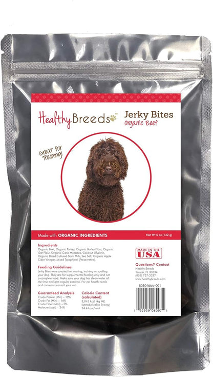 Healthy Breeds Labradoodle Jerky Bites Beef Recipe Dog Treats 5 oz