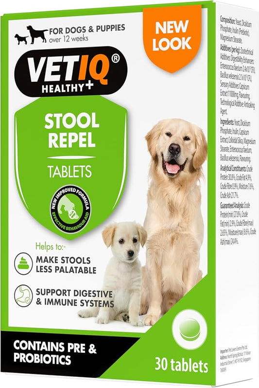 M&C Stool Repel-UM Deters Stool Eating for Dogs & Puppies (30 Tablets)
