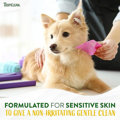 TropiClean Coconut Hypoallergenic Dog Shampoo | Gentle Puppy Shampoo for Sensitive Skin | Natural Pet Shampoo Derived from Natural Ingredients | Kitten Friendly | Made in the USA | 1 gal.