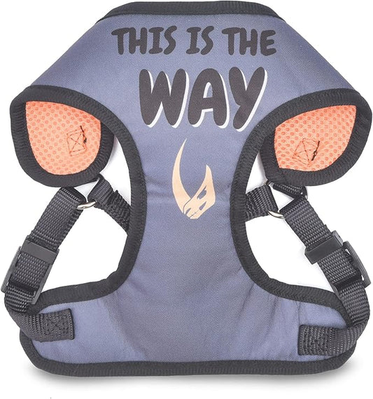 STAR WARS for Pets The Mandalorian: Mandalorian Dog Harness Large (L) | Large The Mandalorian Harness for Dogs | D Ring Pet Harness, Harness for Large Dogs