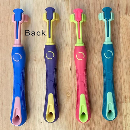 Dog Toothbrushs,Tooth Brushs Suitable for Pet,Dog Teeth Care Cleaning Mouth,Three Sided Design for Easy Teeth Cleaning