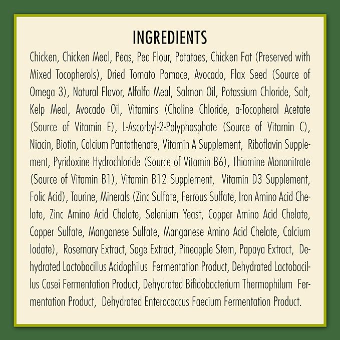 AvoDerm Natural Grain Free Chicken and Vegetables Recipe All Life Stages Dry Dog Food 4 lb