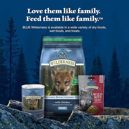 Blue Buffalo Wilderness Puppy High-Protein Dry Dog Food with Real Chicken, Grain-Free, Made in the USA with Natural Ingredients, Chicken, 24-lb. Bag