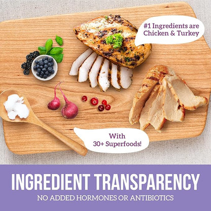 Health Extension Dry Dog Food, Natural Food with added Vitamins, Suitable for All Puppies, Chicken & Turkey Recipe with Whole Vegetable & Berries (1 Pound)