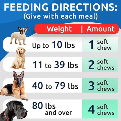 Bark&Spark Glucosamine Chondroitin Dog Hip & Joint Supplement - Joint Pain Relief - Hip & Joint Chews - Joint Support Large Small Breed - Senior Doggie Vitamin Pill Joint Health (180 Treats - Chicken)