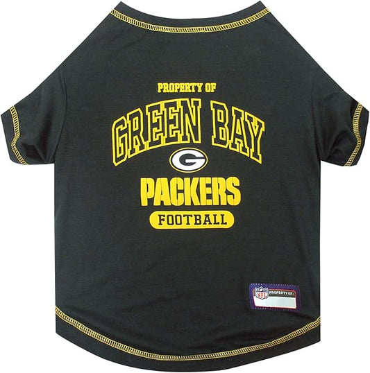 NFL PET SHIRT for Dogs & Cats - GREEN BAY PACKERS Dog T-Shirt, X-Large. - Cutest Pet Tee Shirt for the real sporty pup