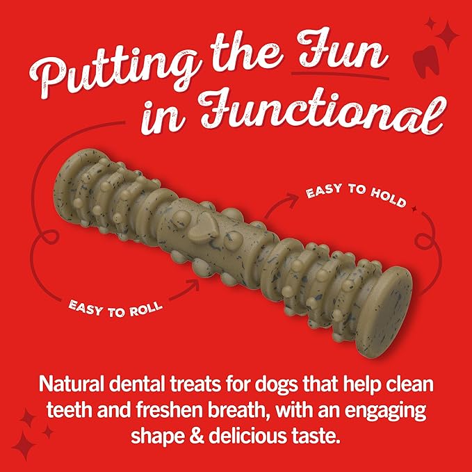 Stella & Chewy's Dental Delights with Freeze-Dried Chicken - Large Dental Treats for Dogs, Single Serve