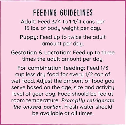 Hound & Gatos Wet Dog Food, 98% Pork & Liver, case of 12, 13 oz cans