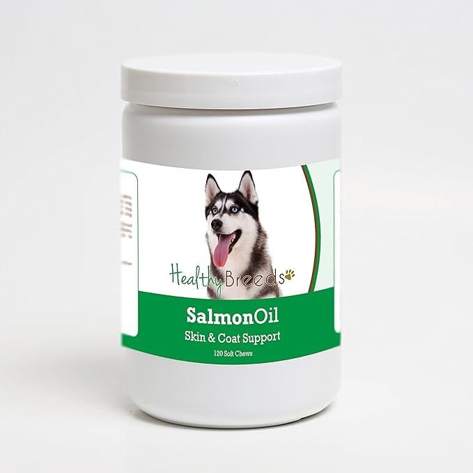 Healthy Breeds Siberian Husky Salmon Oil Soft Chews 120 Count