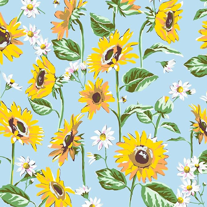 Vera Bradley Women's Recycled Lighten Up Water-repellent Pet Leash, Sunflower Sky, Small