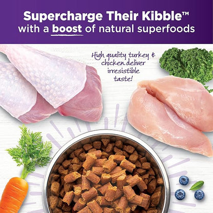 Wellness Tender Toppers (Previously Core Bowl Boosters), Grain-Free Natural Dog Food Toppers or Mixers, Made with Real Meat (Turkey & Chicken, 8 oz Bag)