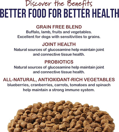 Best Breed Dr. Gary's Grain Free Red Meat Recipe Slow-Cooked in USA [Natural Dry Dog Food for All Breeds and Sizes] - 26lbs., Dark Brown
