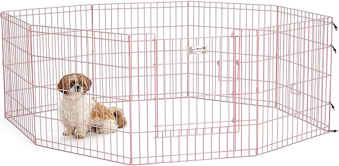MidWest Homes for Pets Folding Metal Exercise Pen / Pet Playpen