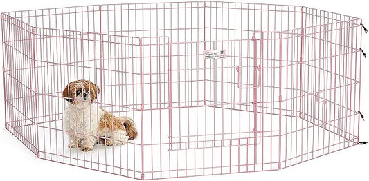 MidWest Homes for Pets Folding Metal Exercise Pen / Pet Playpen