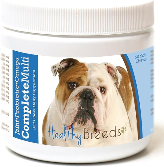 Healthy Breeds Bulldog All in One Multivitamin Soft Chew 60 Count
